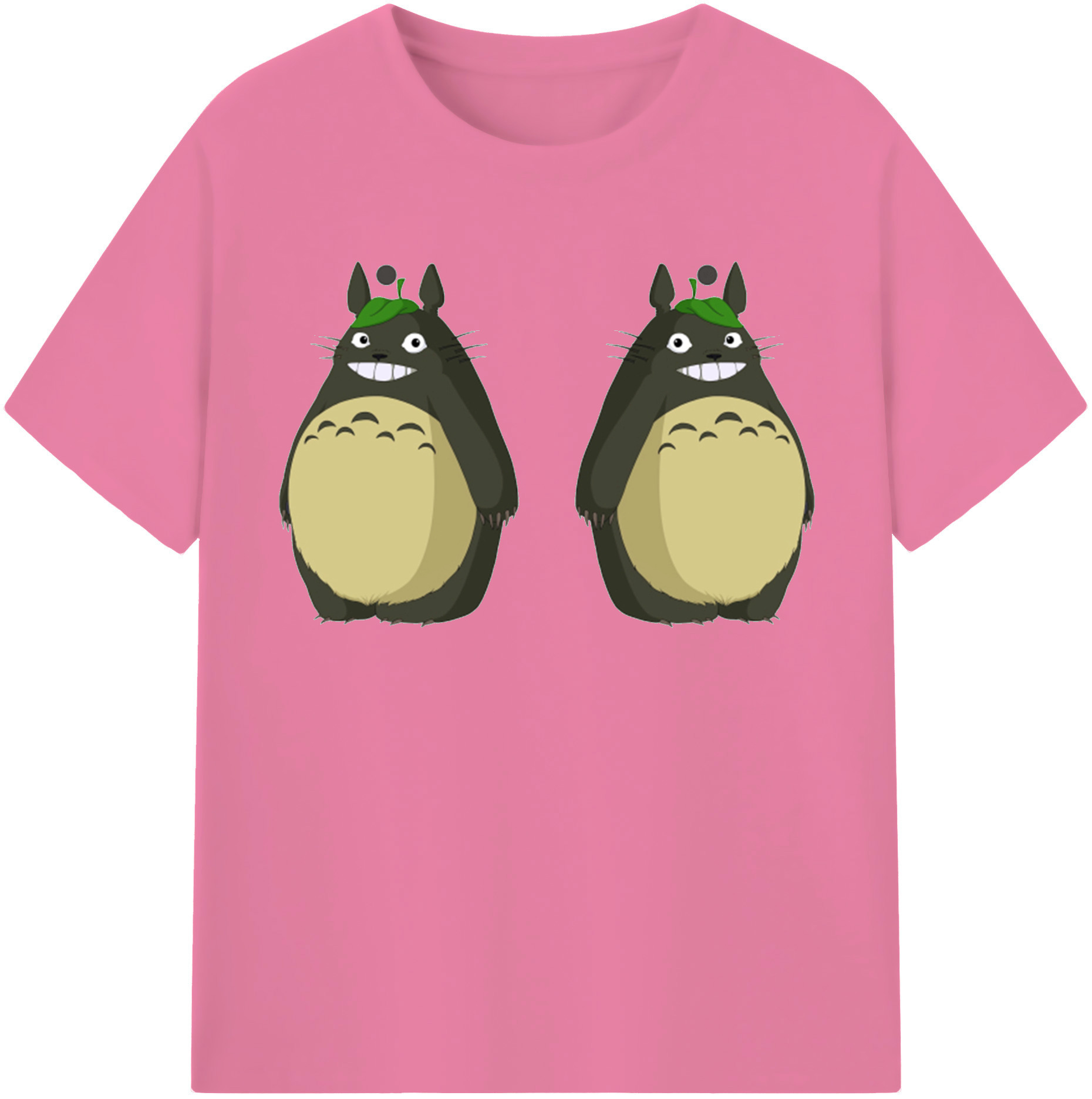 （画像用） となりのトトロ 草壁メイ 草壁サツキ My Neighbor Totoro Satsuki Kusakabe Mei Kusakabe 綿100％半袖Tシャツ（フロントプリント）